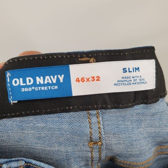 Old Navy Slim 360° Tech Stretch Performance Jeans Mens Size 46x32 NWT Denim - Picture 8 of 16
